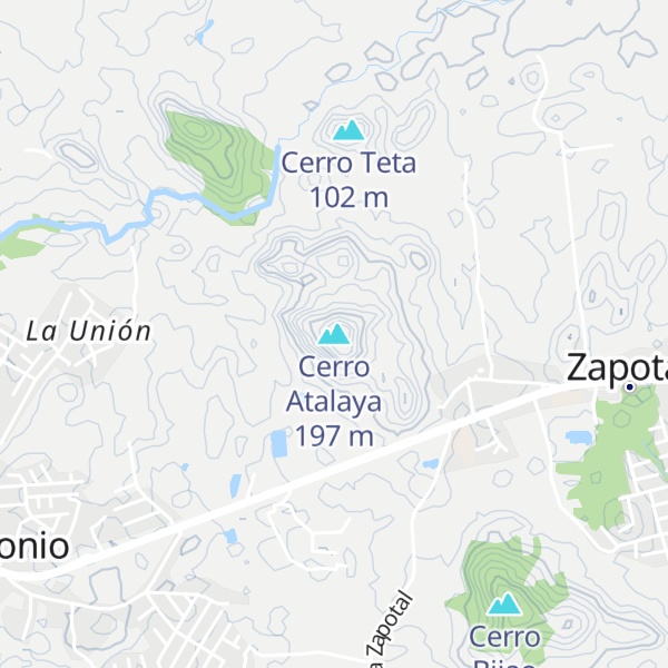Map of Cerro Atalaya