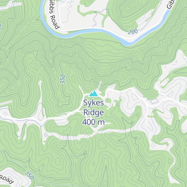 Map of Sykes Ridge
