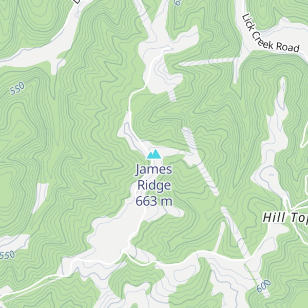 Map of James Ridge