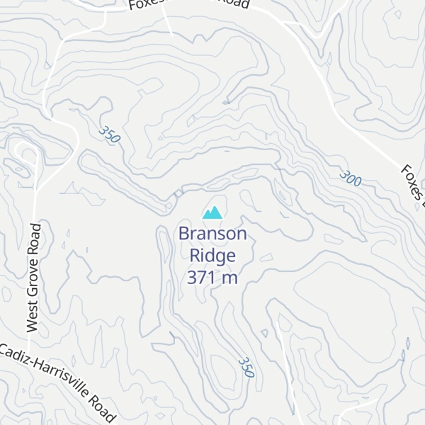 Map of Branson Ridge