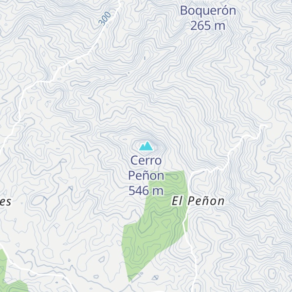 Map of Cerro Peñon