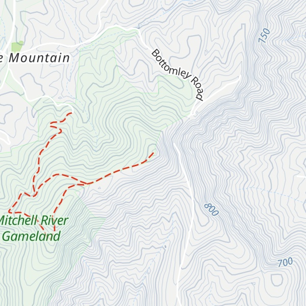 Map of Saddle Mountain