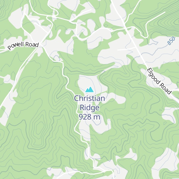 Map of Christian Ridge