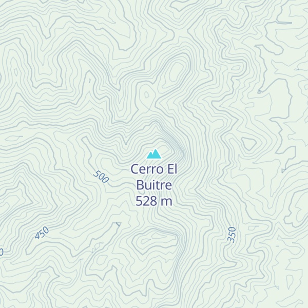 Map of Cerro El Buitre