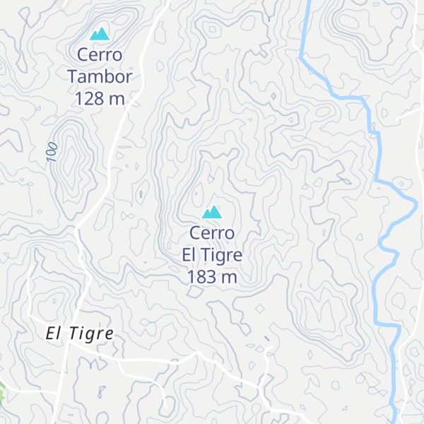 Map of Cerro El Tigre
