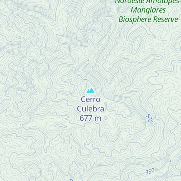 Map of Cerro Culebra