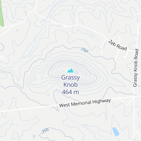 Map of Grassy Knob