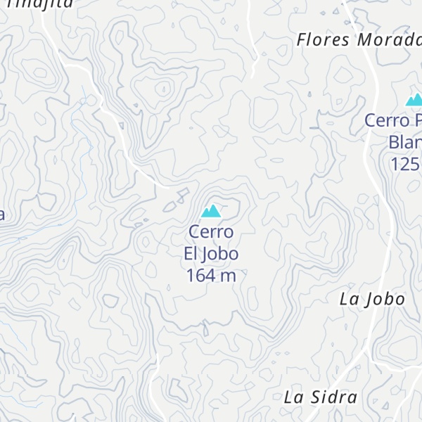 Map of Cerro El Jobo
