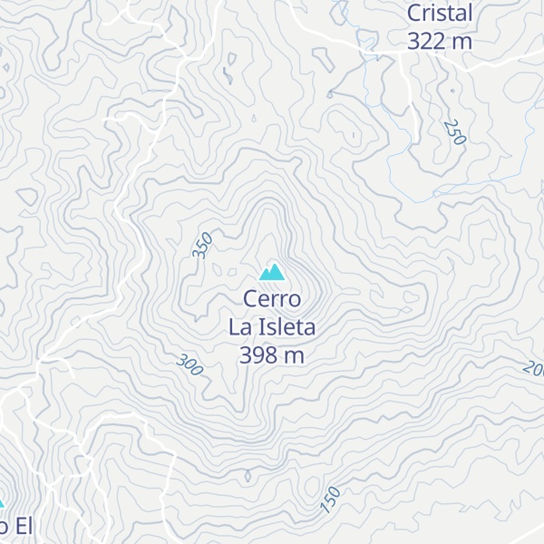 Map of Cerro La Isleta