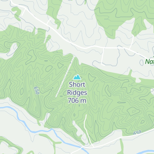 Map of Short Ridges