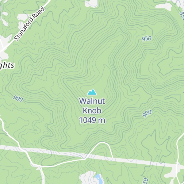 Map of Walnut Knob