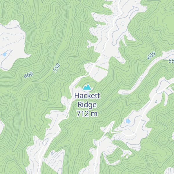 Map of Hackett Ridge