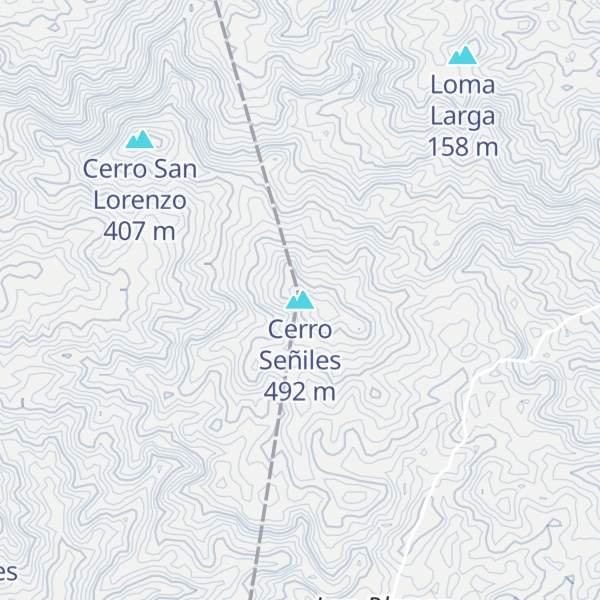 Map of Cerro Señiles