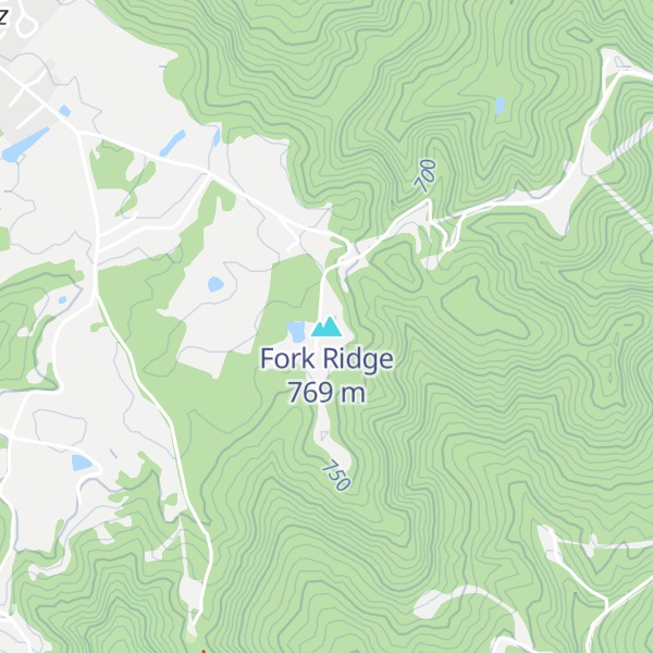 Map of Fork Ridge