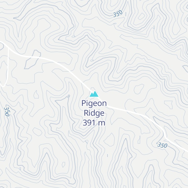 Map of Pigeon Ridge