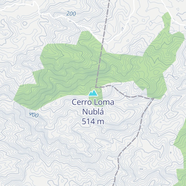 Map of Cerro Loma Nublá