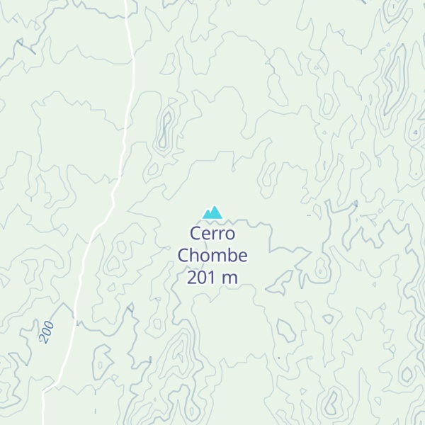 Map of Cerro Chombe