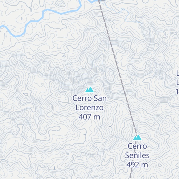 Map of Cerro San Lorenzo