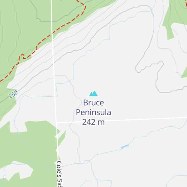 Map of Bruce Peninsula