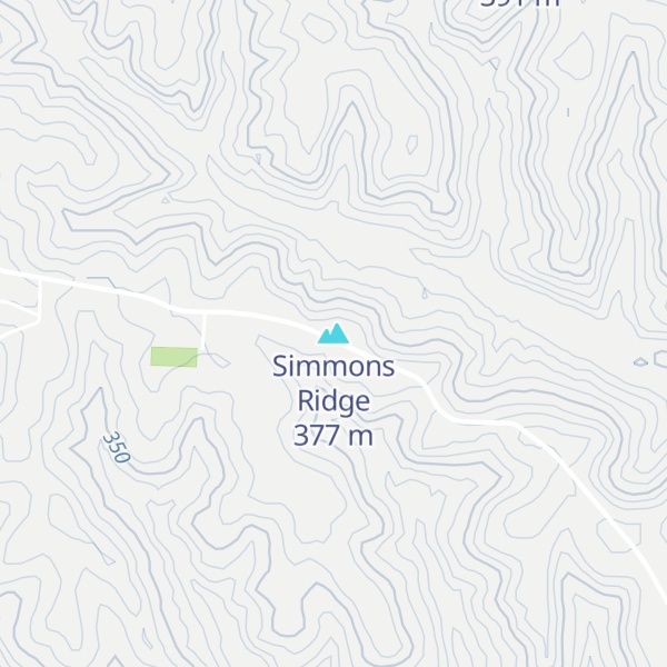 Map of Simmons Ridge