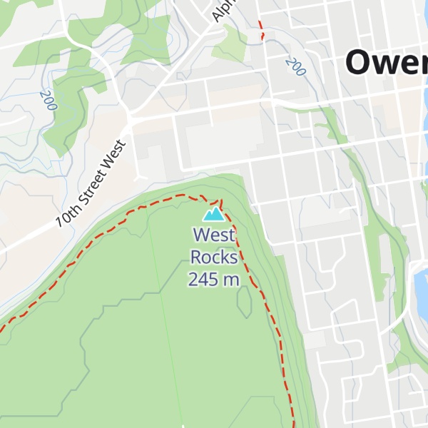 Map of West Rocks