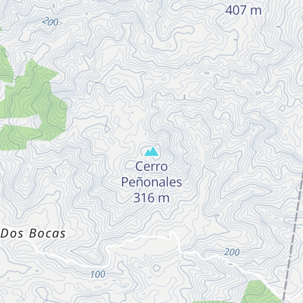 Map of Cerro Peñonales