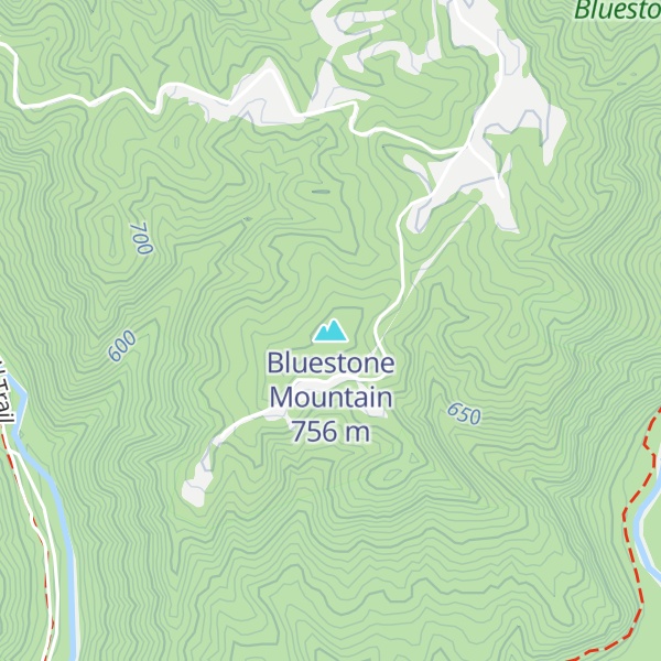 Map of Bluestone Mountain