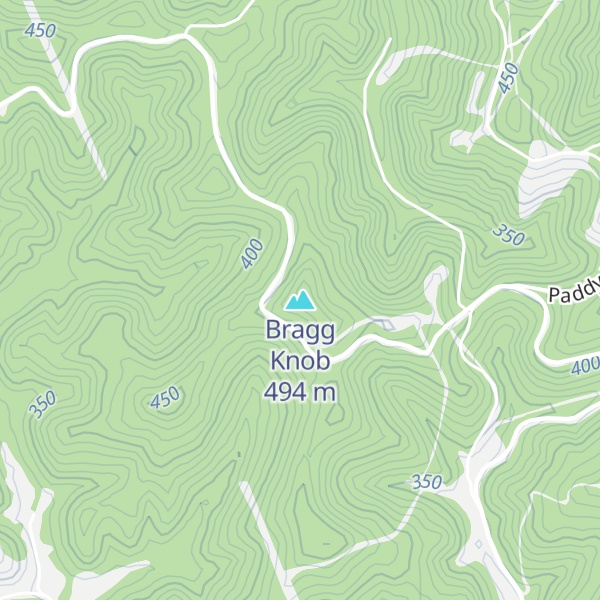 Map of Bragg Knob