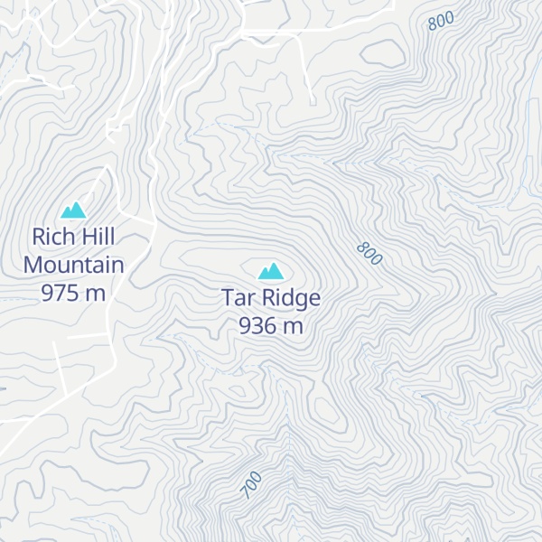 Map of Tar Ridge