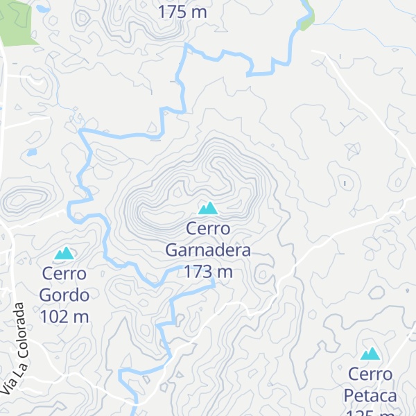 Map of Cerro Garnadera