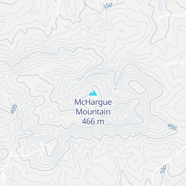 Map of McHargue Mountain