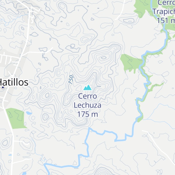 Map of Cerro Lechuza