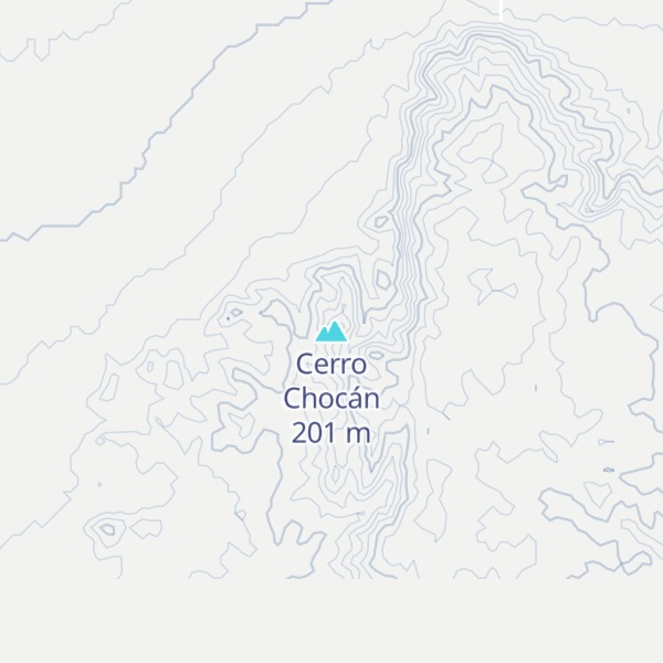 Map of Cerro Chocán