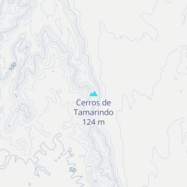 Map of Cerros de Tamarindo