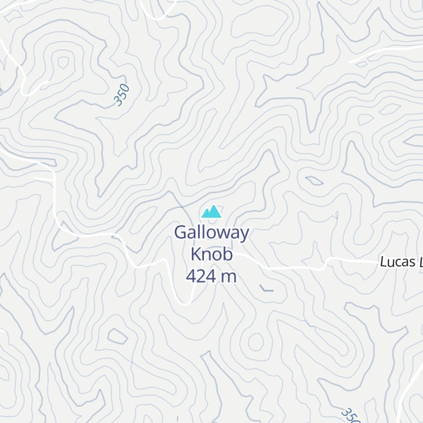 Map of Galloway Knob