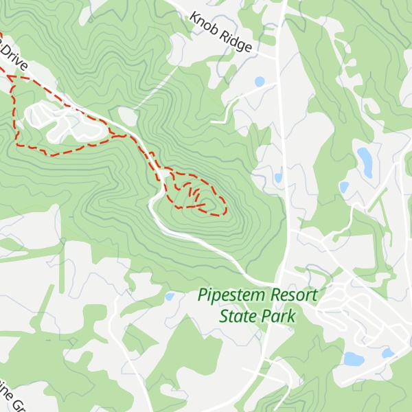 Map of Pipestem Knob
