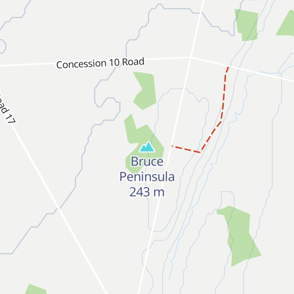 Map of Bruce Peninsula