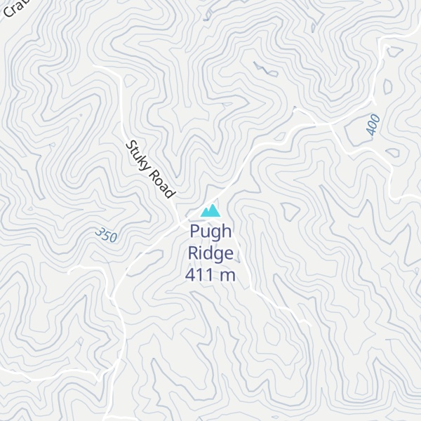 Map of Pugh Ridge