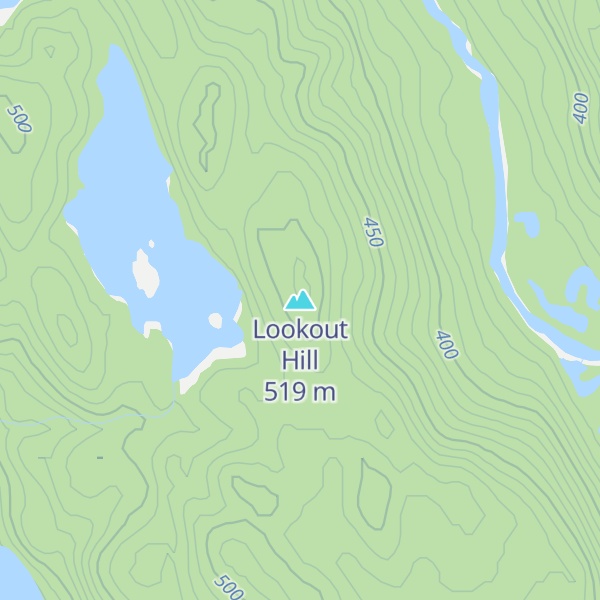 Map of Lookout Hill