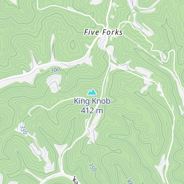 Map of King Knob