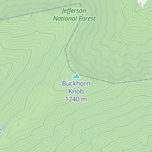 Map of Buckhorn Knob