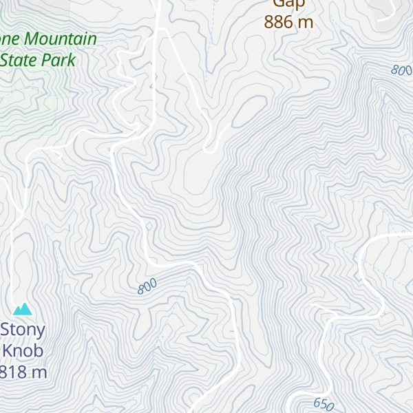 Map of Murphy Ridge
