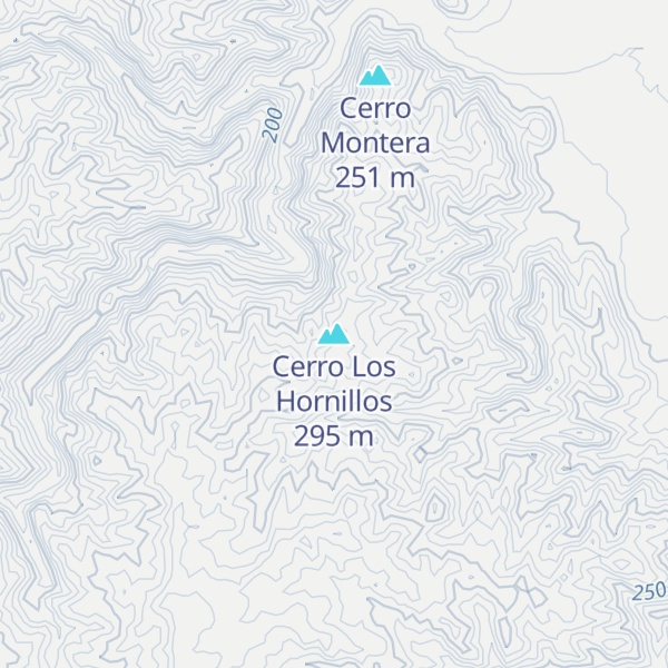 Map of Cerro Los Hornillos