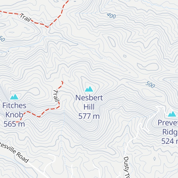 Map of Nesbert Hill
