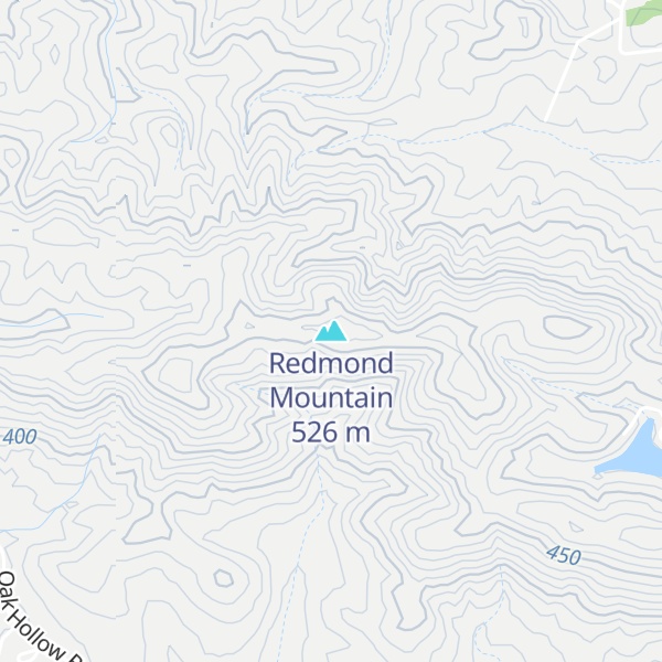 Map of Redmond Mountain