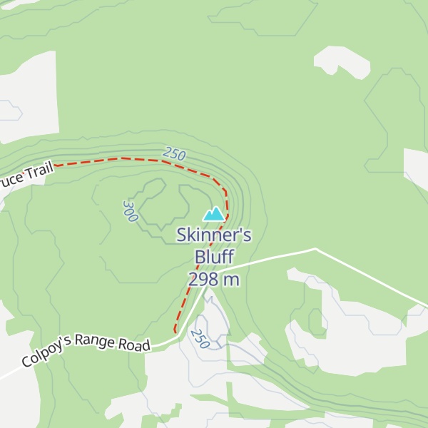 Map of Skinner's Bluff