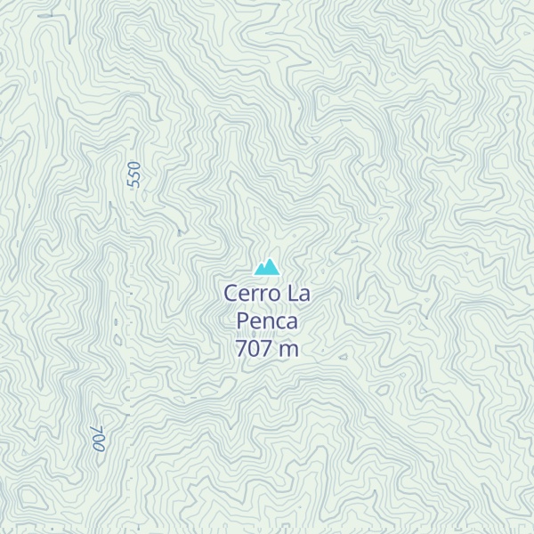 Map of Cerro La Penca