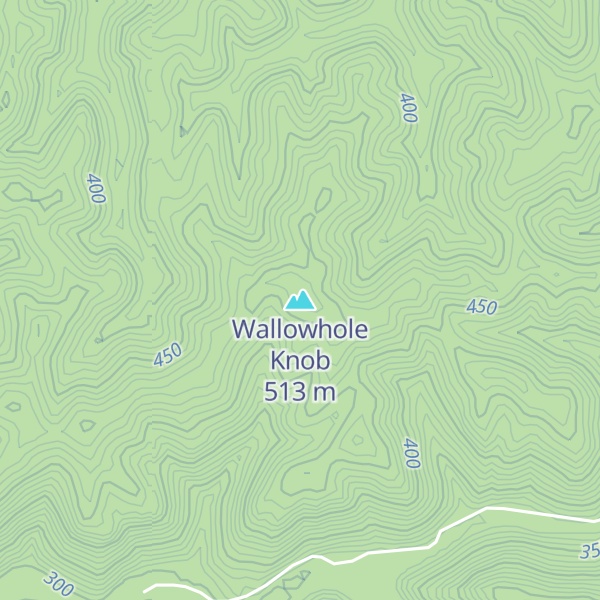 Map of Wallowhole Knob