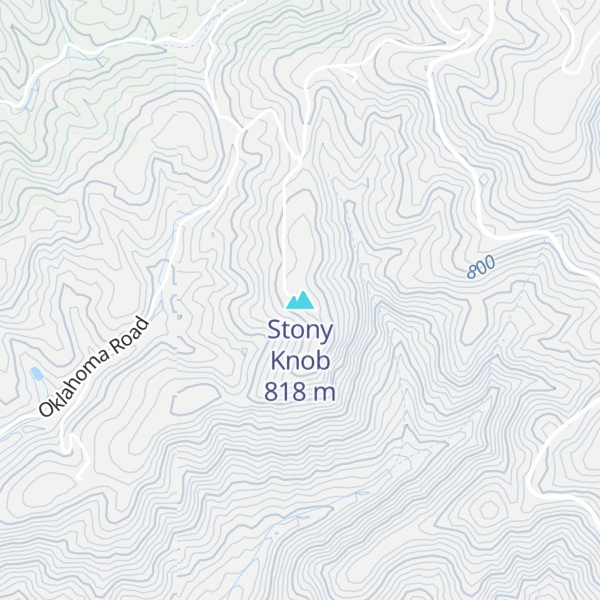 Map of Stony Knob
