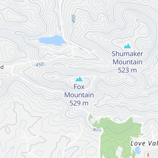 Map of Fox Mountain